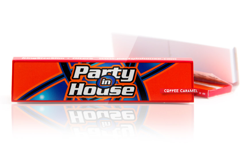 Сигаретная бумага для самокруток Party in House King Size Slim Red Set